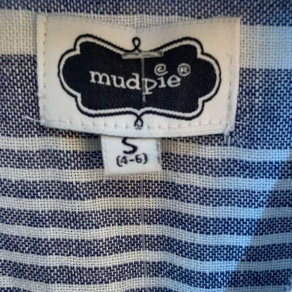 NWT Mud‎ Pie New Melanie Navy Stripe Tunic Top or Beach Cover Up Womens Small - Picture 5 of 5